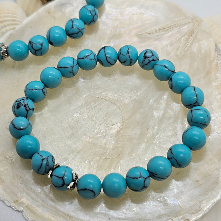 Armband aus Natur Edel- und Heilsteine "Blue Turquoise" - UNISEX