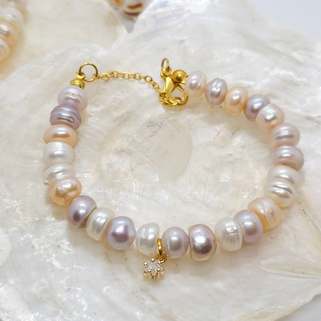 Armband aus Zuchtperlen "Perlita"