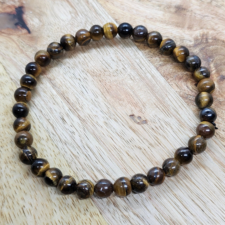 Armband aus Natur Edel- und Heilsteine "strahlendes Tiegerauge" - UNISEX