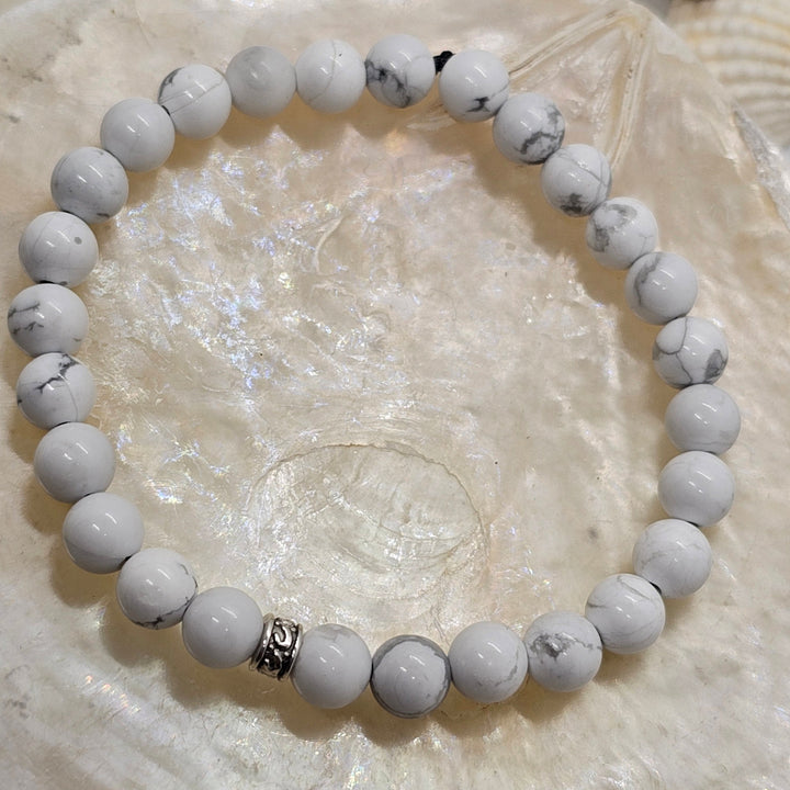 Armband aus Natur Edel- und Heilsteine "Howlite" - UNISEX