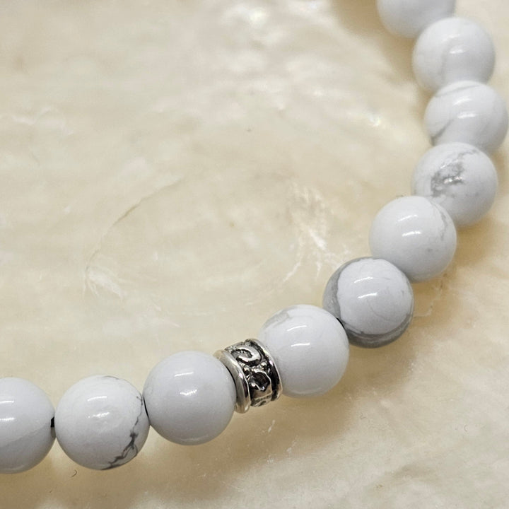 Armband aus Natur Edel- und Heilsteine "Howlite" - UNISEX