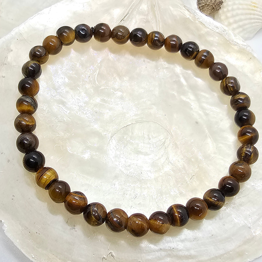 Armband aus Natur Edel- und Heilsteine "strahlendes Tiegerauge" - UNISEX