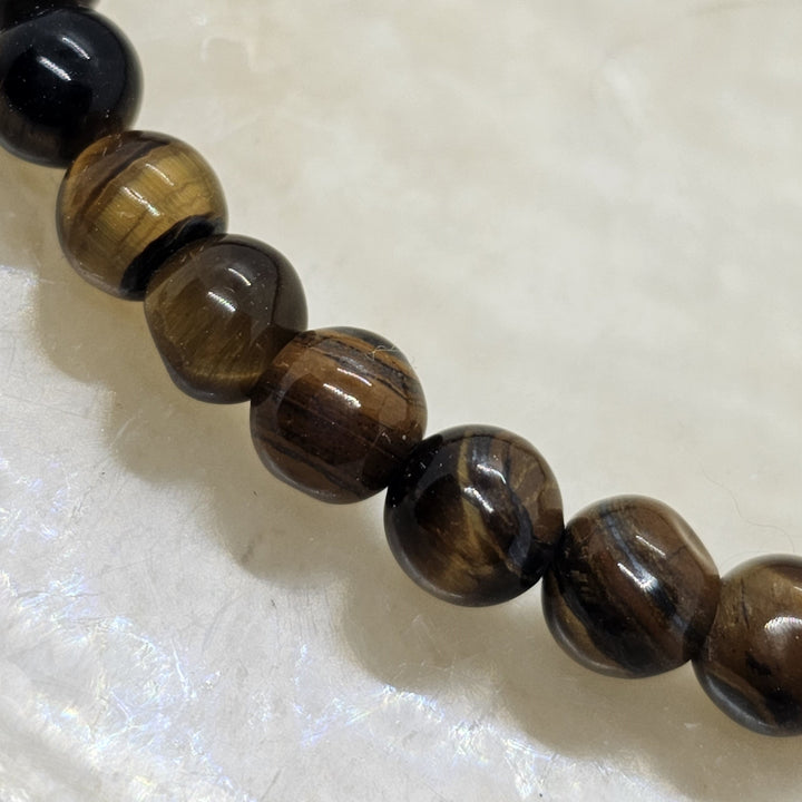 Armband aus Natur Edel- und Heilsteine "strahlendes Tiegerauge" - UNISEX