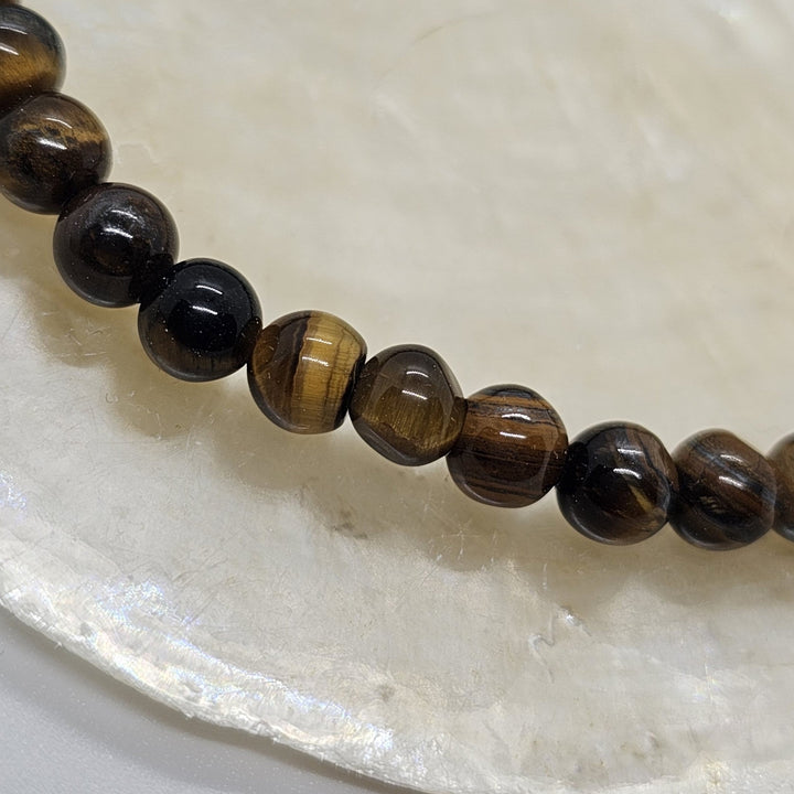 Armband aus Natur Edel- und Heilsteine "strahlendes Tiegerauge" - UNISEX