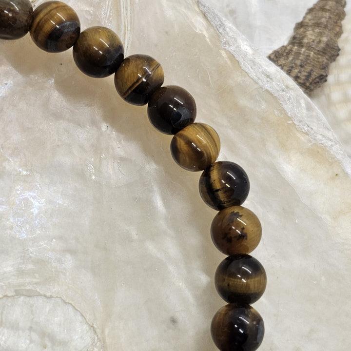 Armband aus Natur Edel- und Heilsteine "strahlendes Tiegerauge" - UNISEX