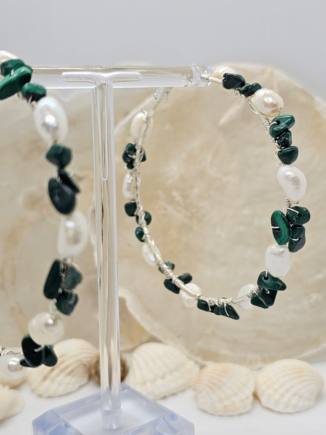 Ohrringe "Perlen und Natur Edelsteine"