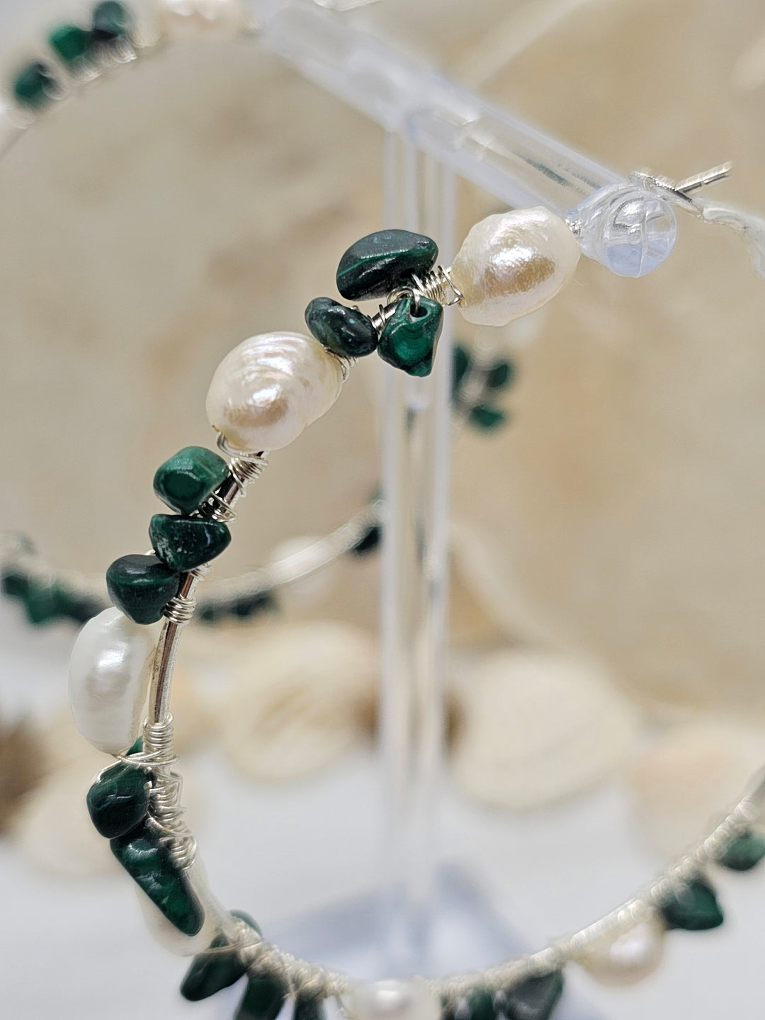 Ohrringe "Perlen und Natur Edelsteine"