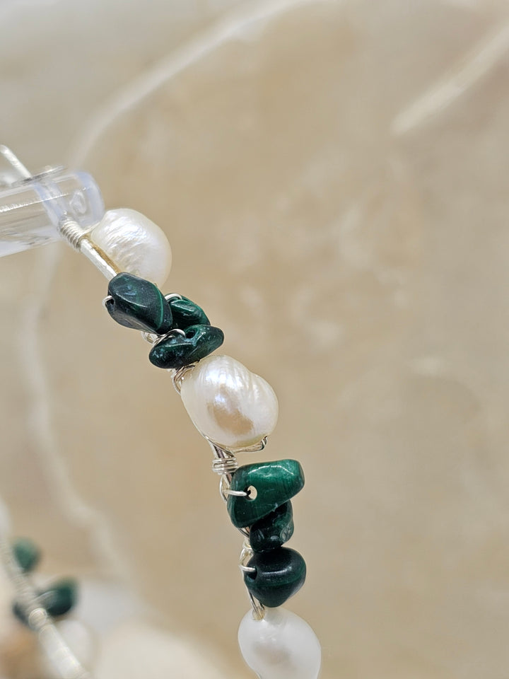 Ohrringe "Perlen und Natur Edelsteine"