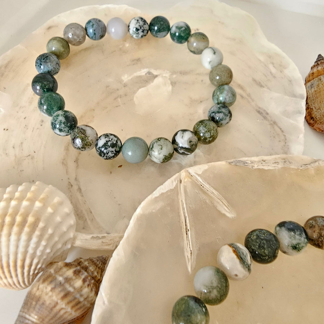 Armband aus Natur Edel- und Heilsteine "Baumrinde" - UNISEX